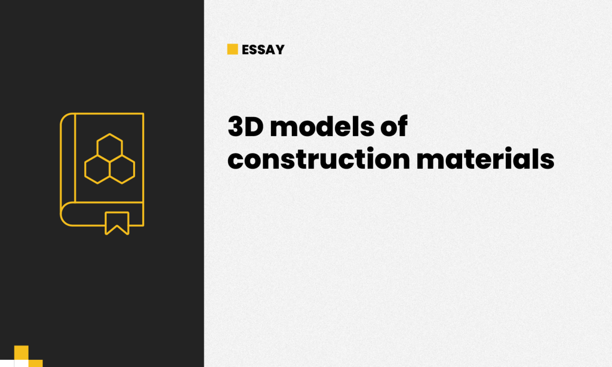3D models of construction materials