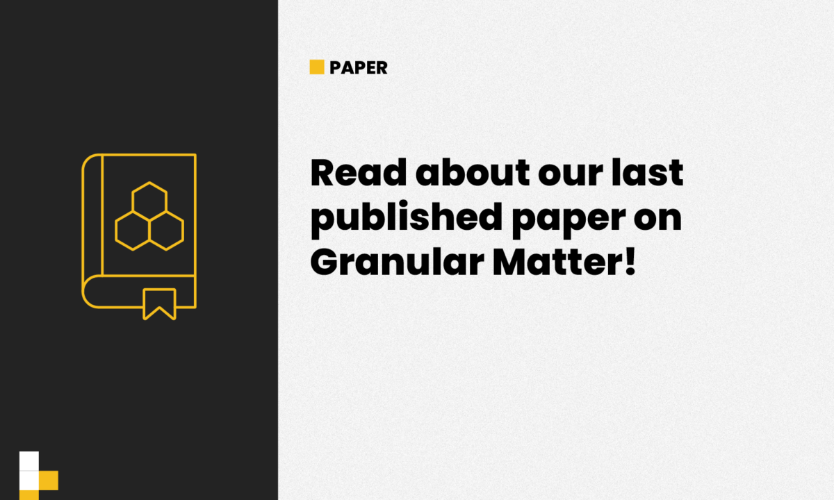 Read about our last published paper on Granular Matter!