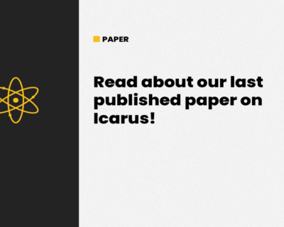 Read about our last published paper on Icarus!