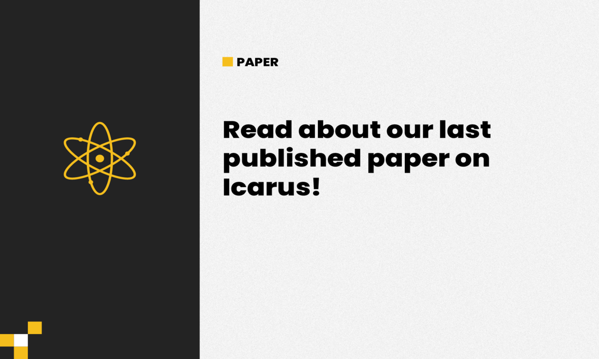 Read about our last published paper on Icarus!