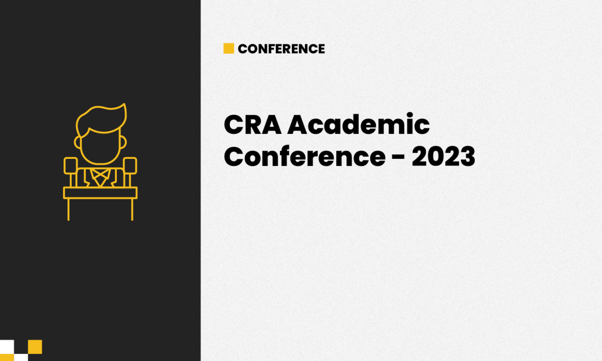 Participation in the CRA Academic Conference – 2023